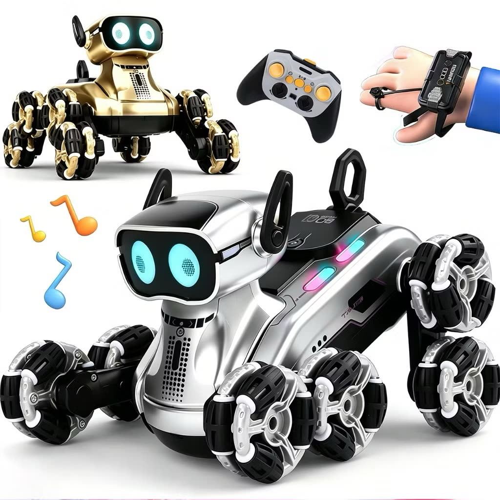 Cão-Robô 8 Rodas com 2 Controles