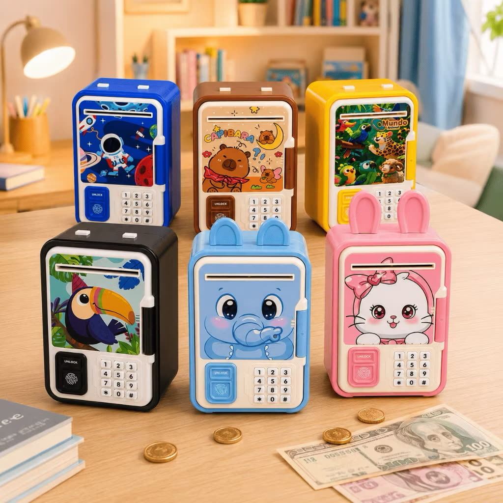 Cofrinho Eletrônico Infantil com Senha