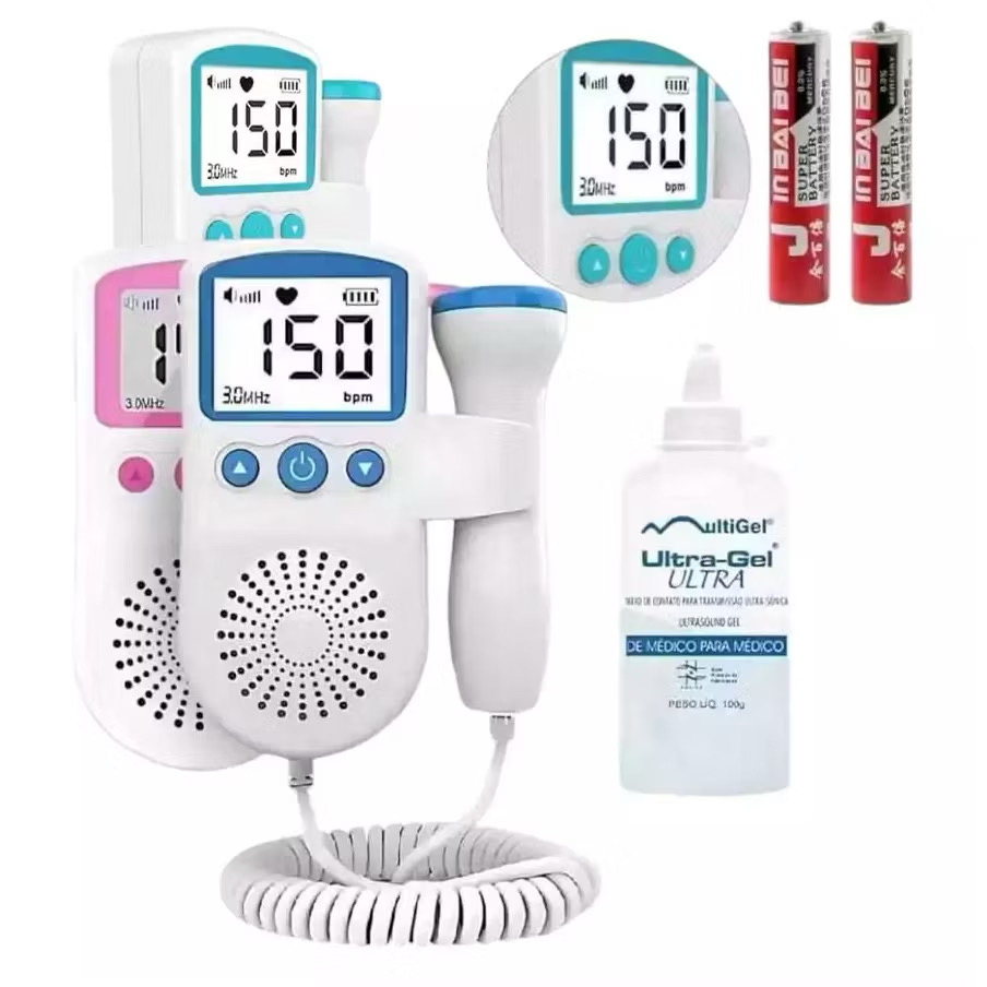 Monitor Fetal Doppler para Ouvir Batimentos do Bebê