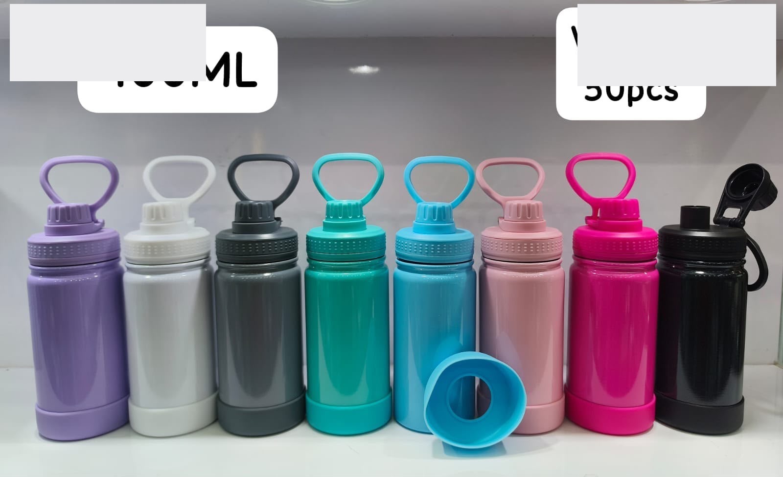 Garrafa Térmica 400ml com Bico e Alça — 8 Cores
